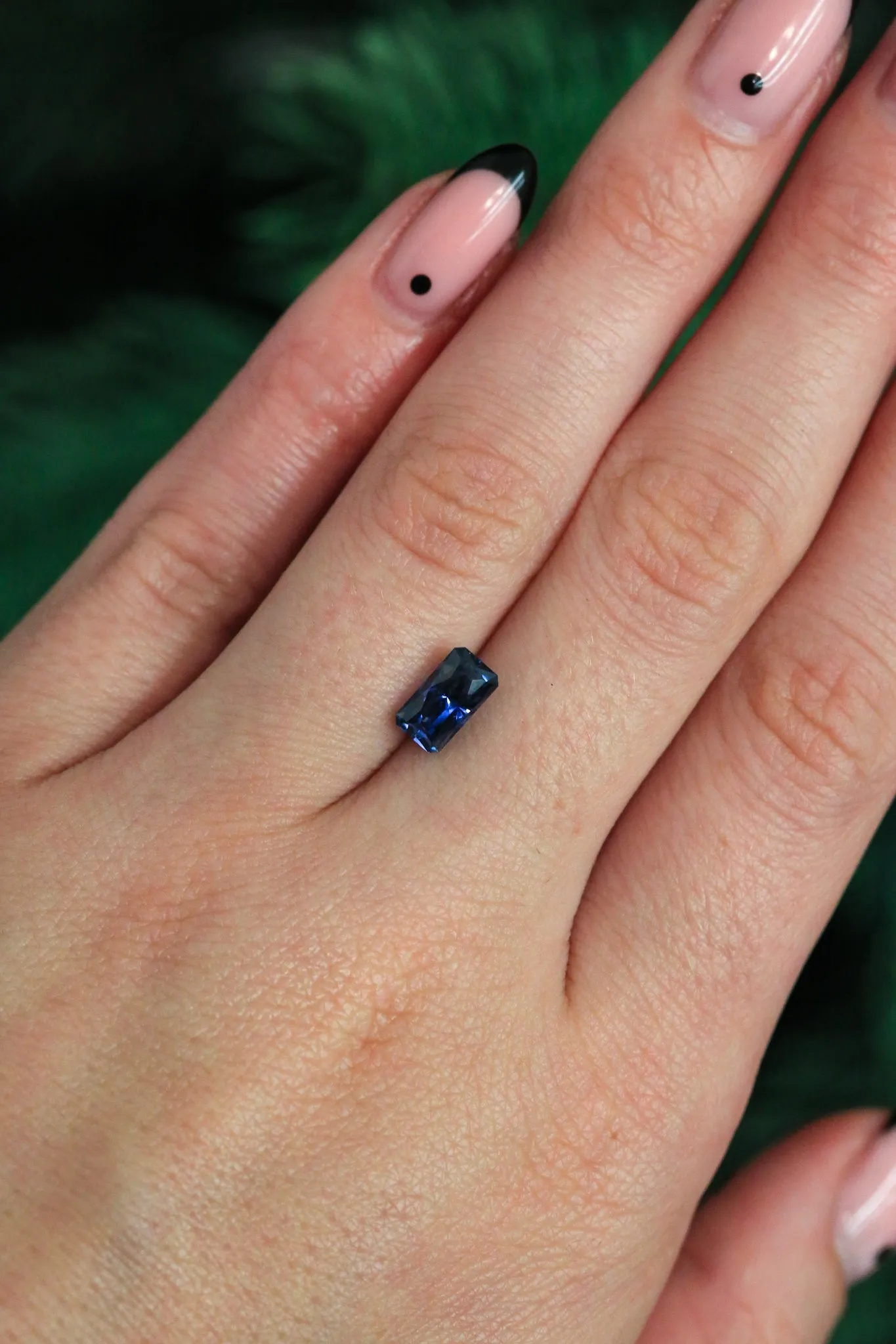 "SIREN" - RECTANGLE REGAL RADIANT CUT BLUE SAPPHIRE
