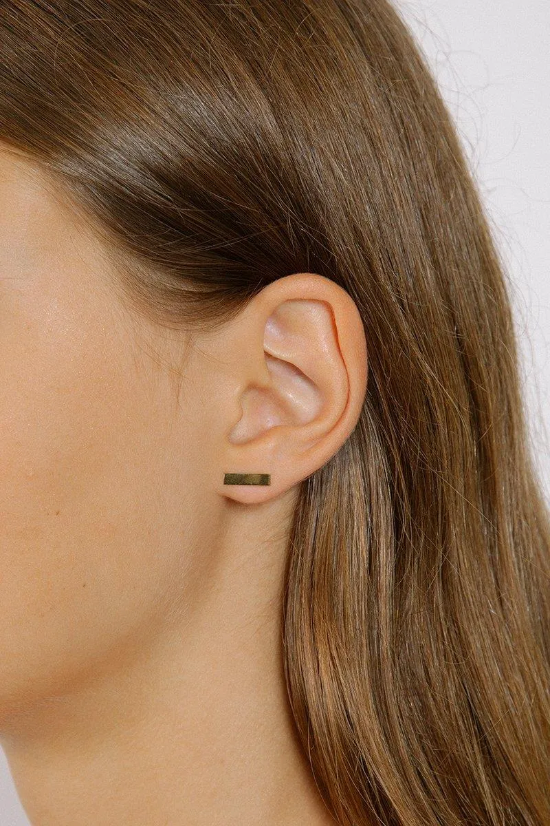 Rectangle Studs (Gold)