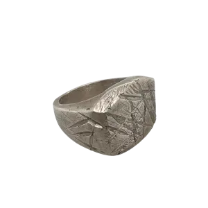Rectangular Silver Signet Ring