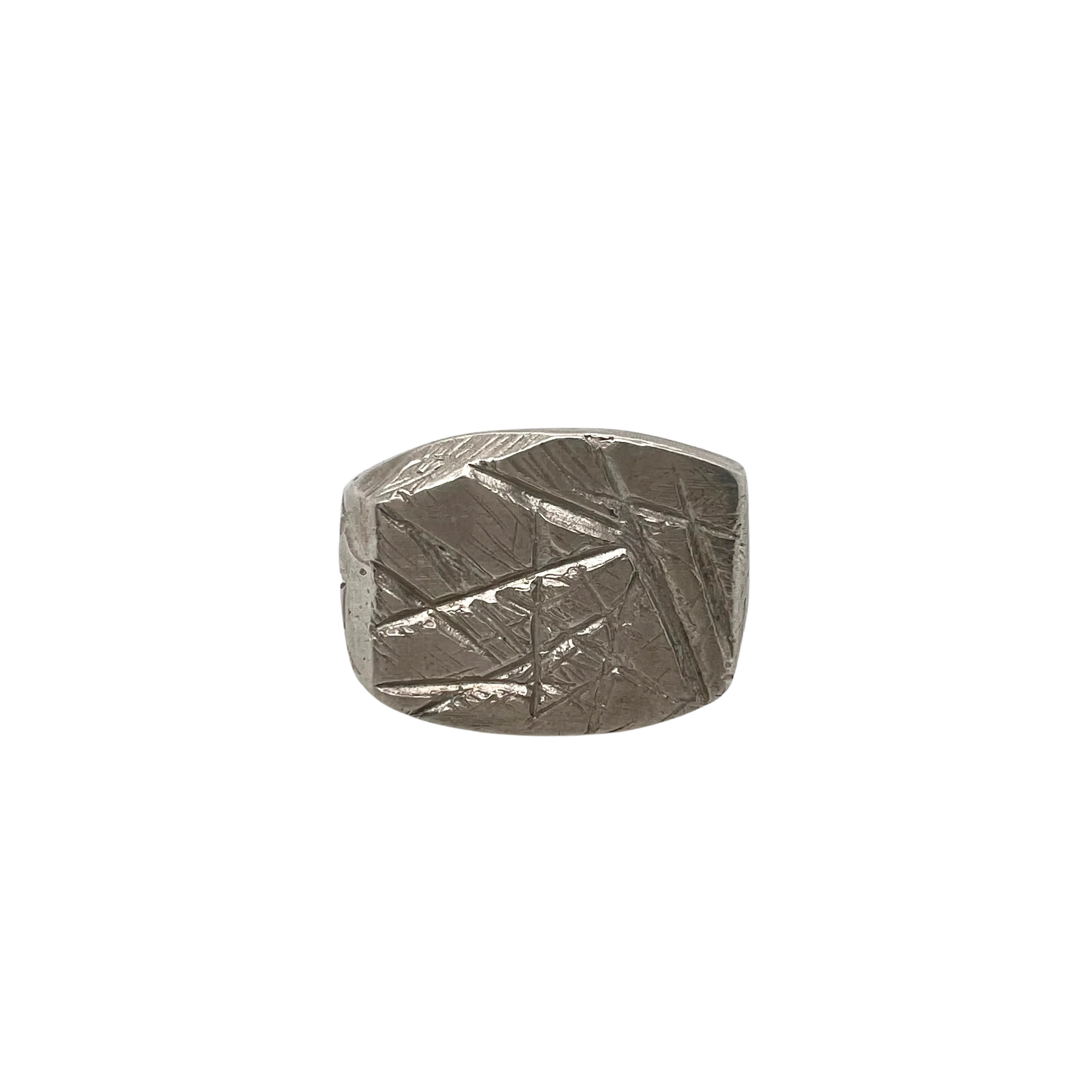Rectangular Silver Signet Ring