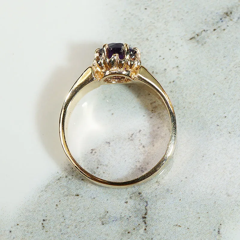 Regal Amethyst Recycled Gold Ring by 720