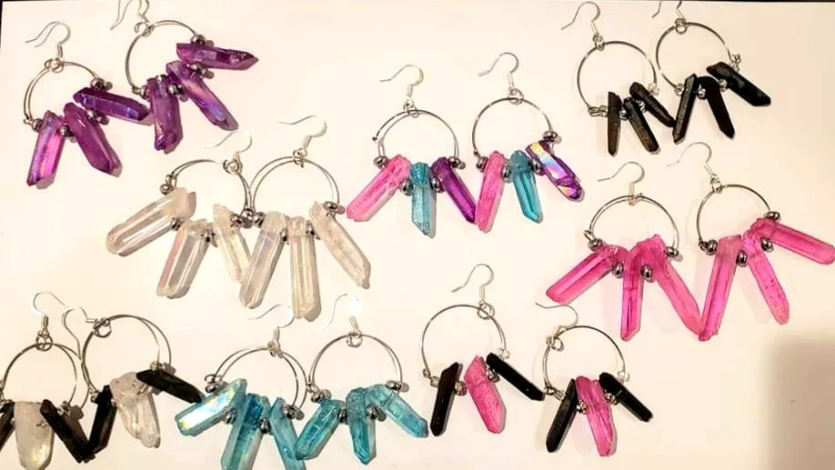 Savagely Unique Crystal Earrings by Alicia