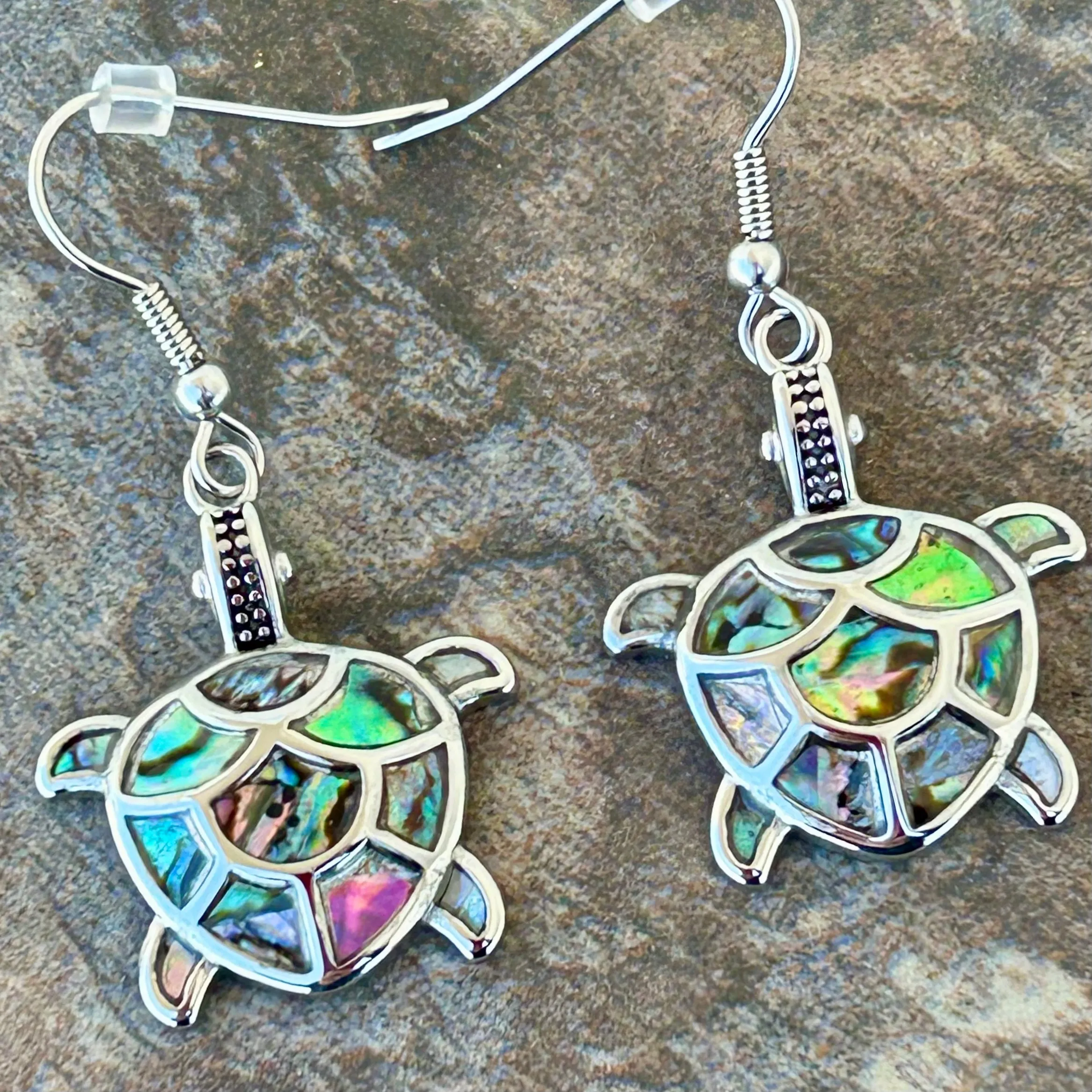 Sea Shell - Turtle - Land Turtle Earrings - SK2579E