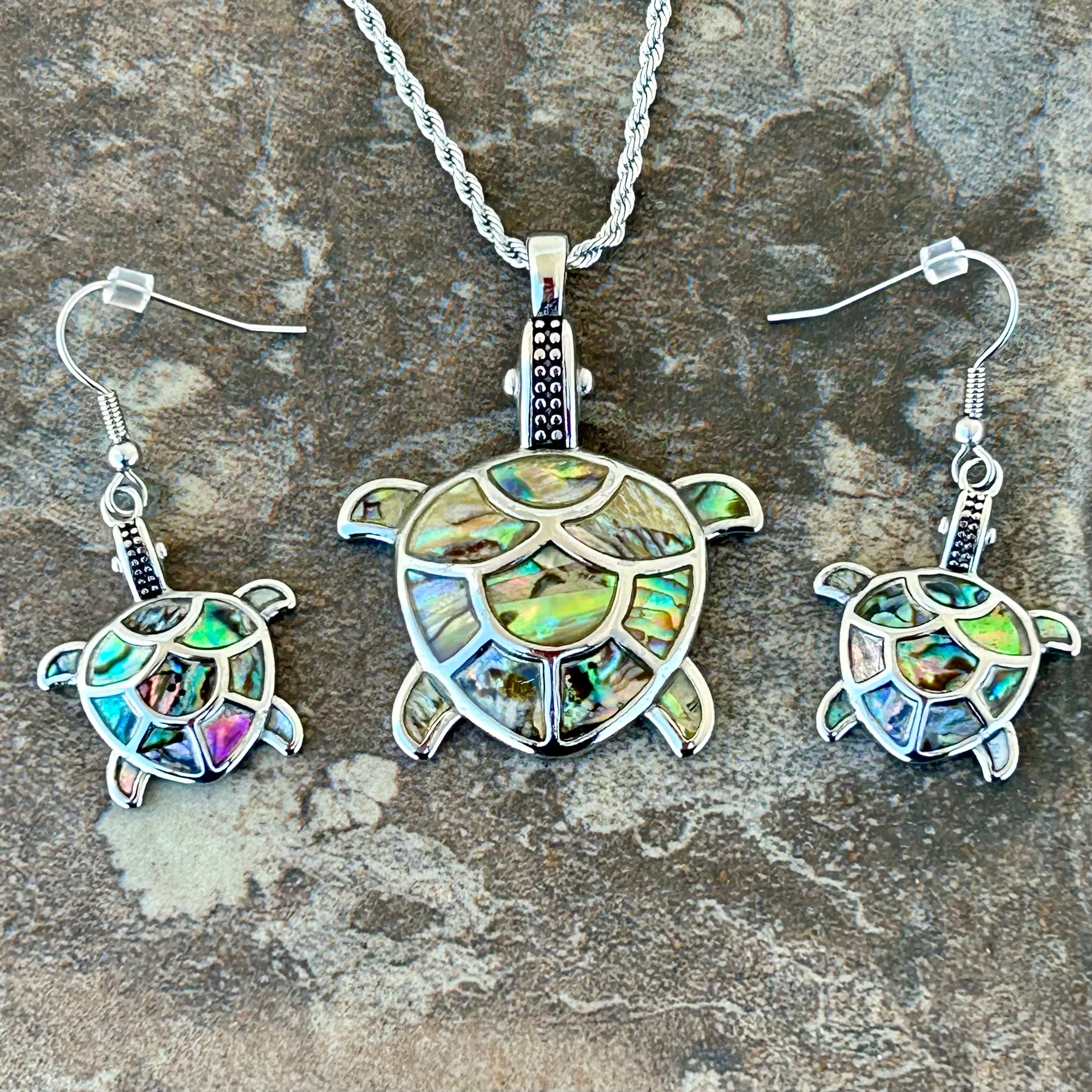 Sea Shell - Turtle - Land Turtle Earrings - SK2579E