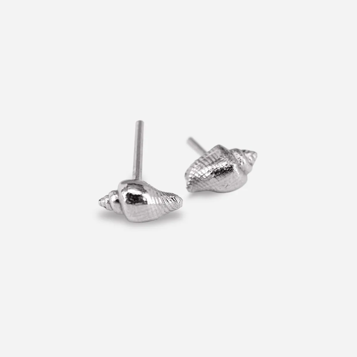 Shell-Shaped Stud Earrings