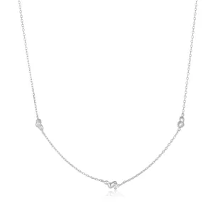 Silver Twisted Wave Chain Necklace
