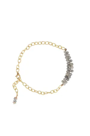 SIMBI BRACELET, OPAL - DIAMOND DROPS