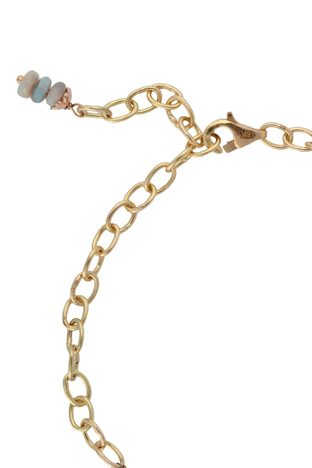 SIMBI BRACELET, OPAL - DIAMOND DROPS