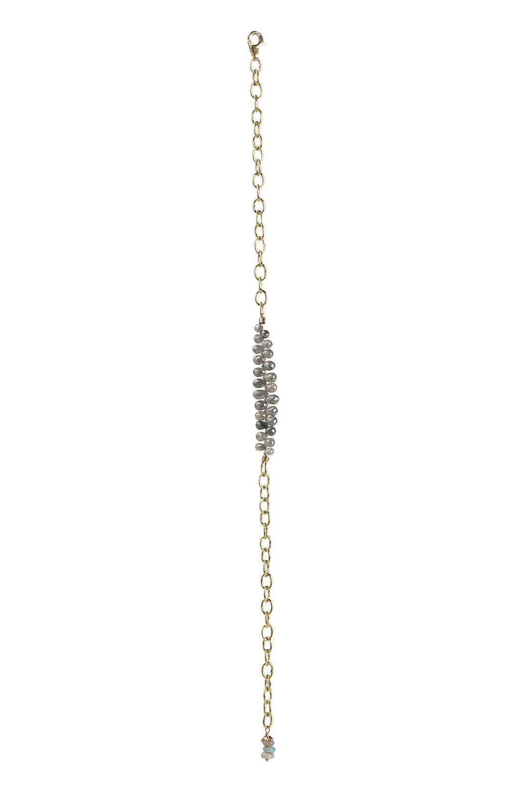 SIMBI BRACELET, OPAL - DIAMOND DROPS