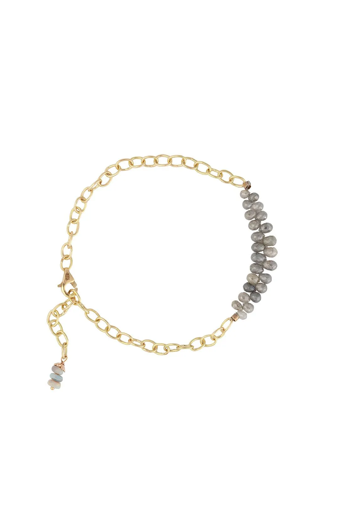 SIMBI BRACELET, OPAL - DIAMOND DROPS