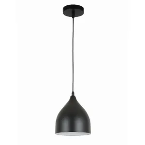 Small Black Dome Pendant