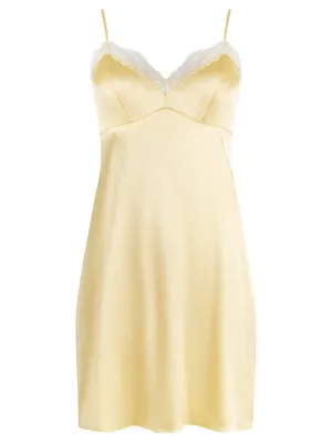 Sophia Silk Chemise Slip Dress Tropical