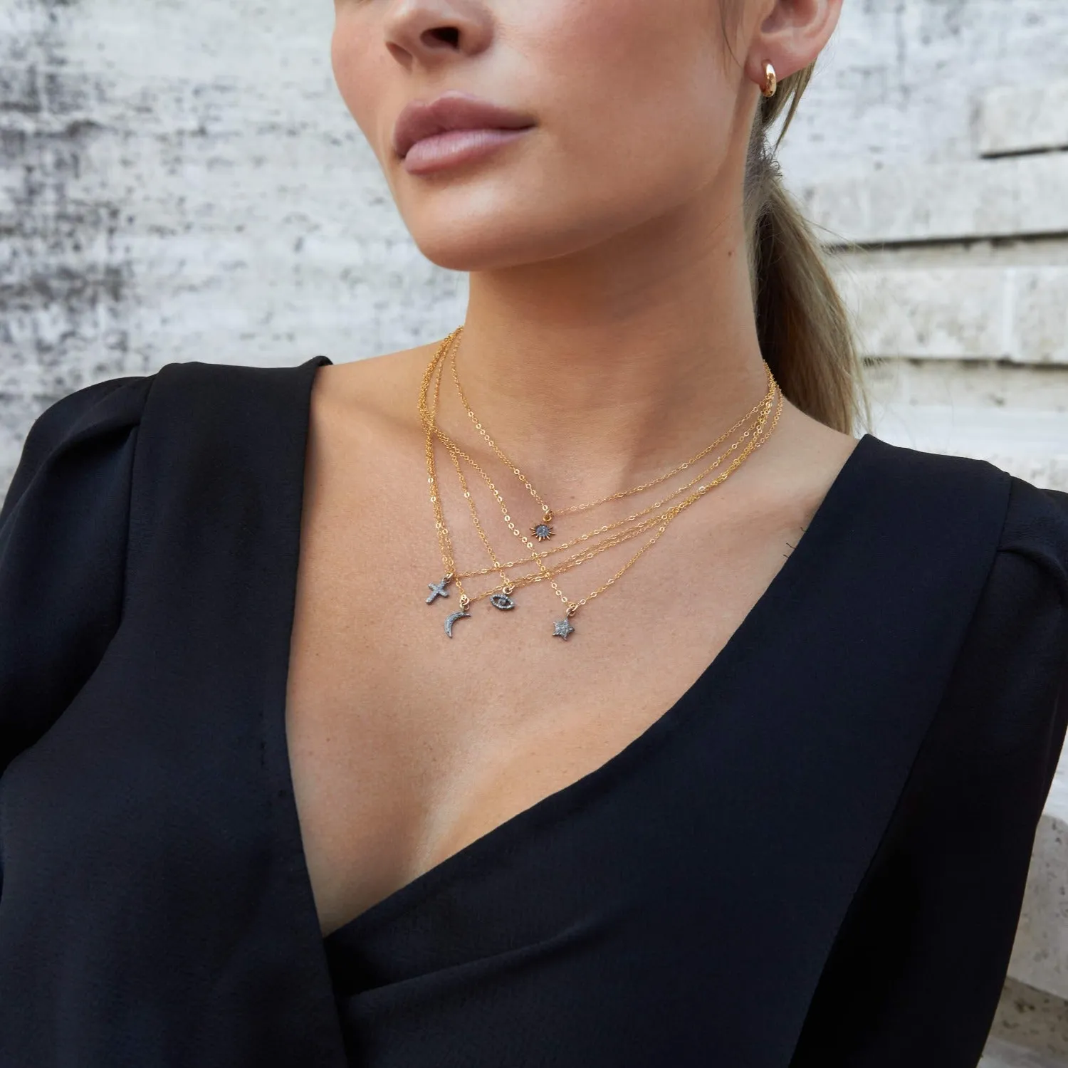STARBURST - Pave Diamond Necklace
