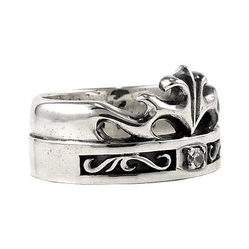 Sterling Silver Celtic Crown Band Rings