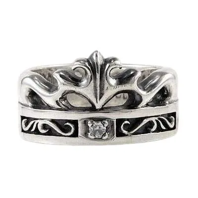 Sterling Silver Celtic Crown Band Rings