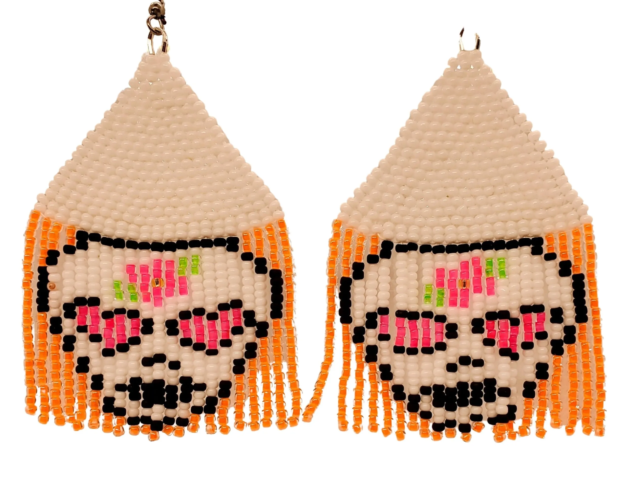 Sugar Skull Earrings ~ Fun Pastel Goth Halloween Earrings