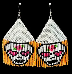 Sugar Skull Earrings ~ Fun Pastel Goth Halloween Earrings