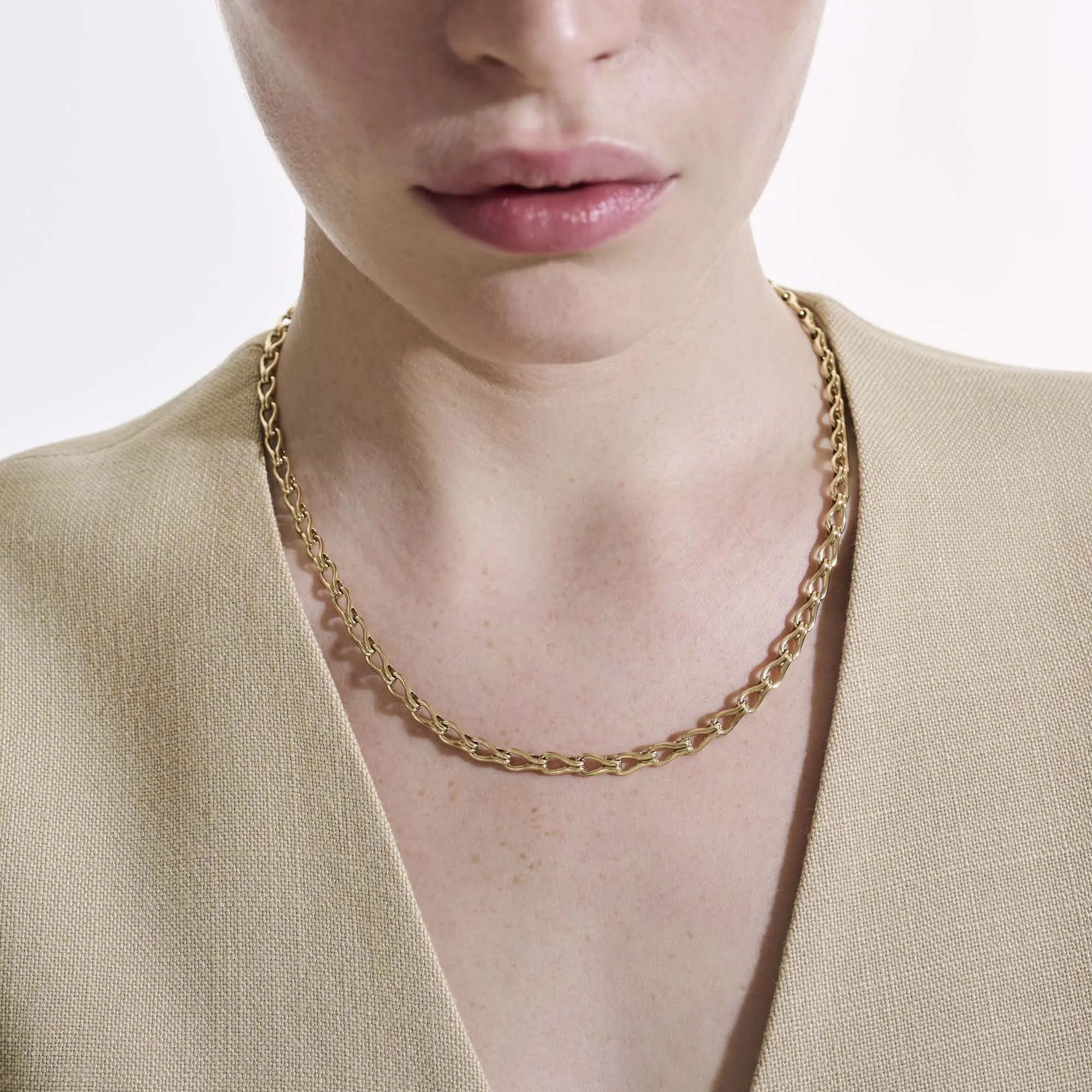 Surf Necklace, Gold, 5MM|NGG901091