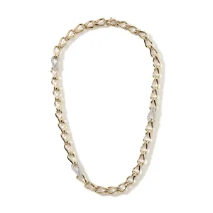 Surf Necklace, Gold, Diamonds, 8.5MM|NGGX90109222DI