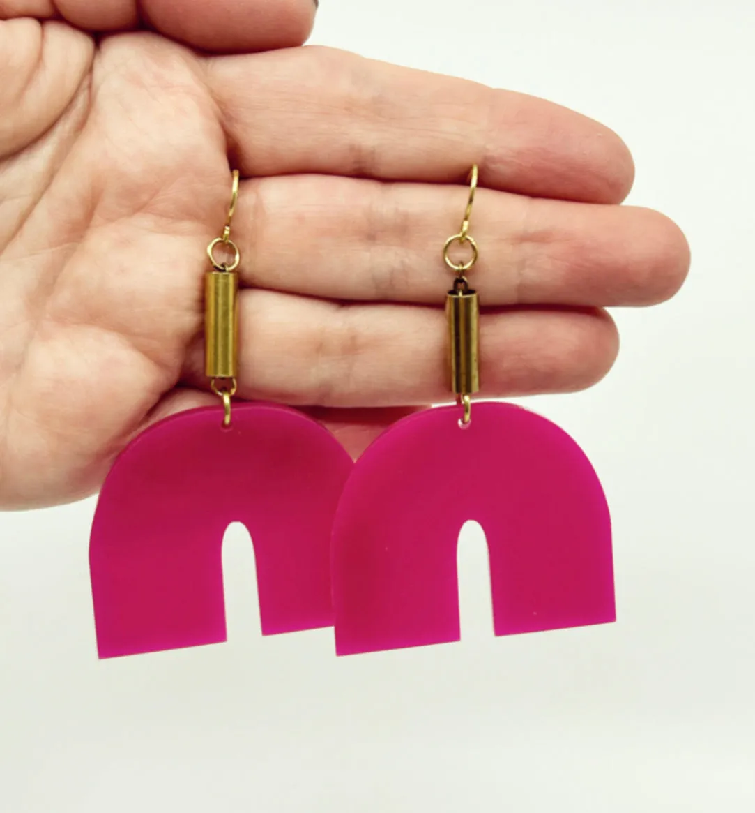 The Tuut Earrings -Cherry
