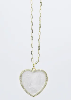 TJ - Shimmering Heart Necklace