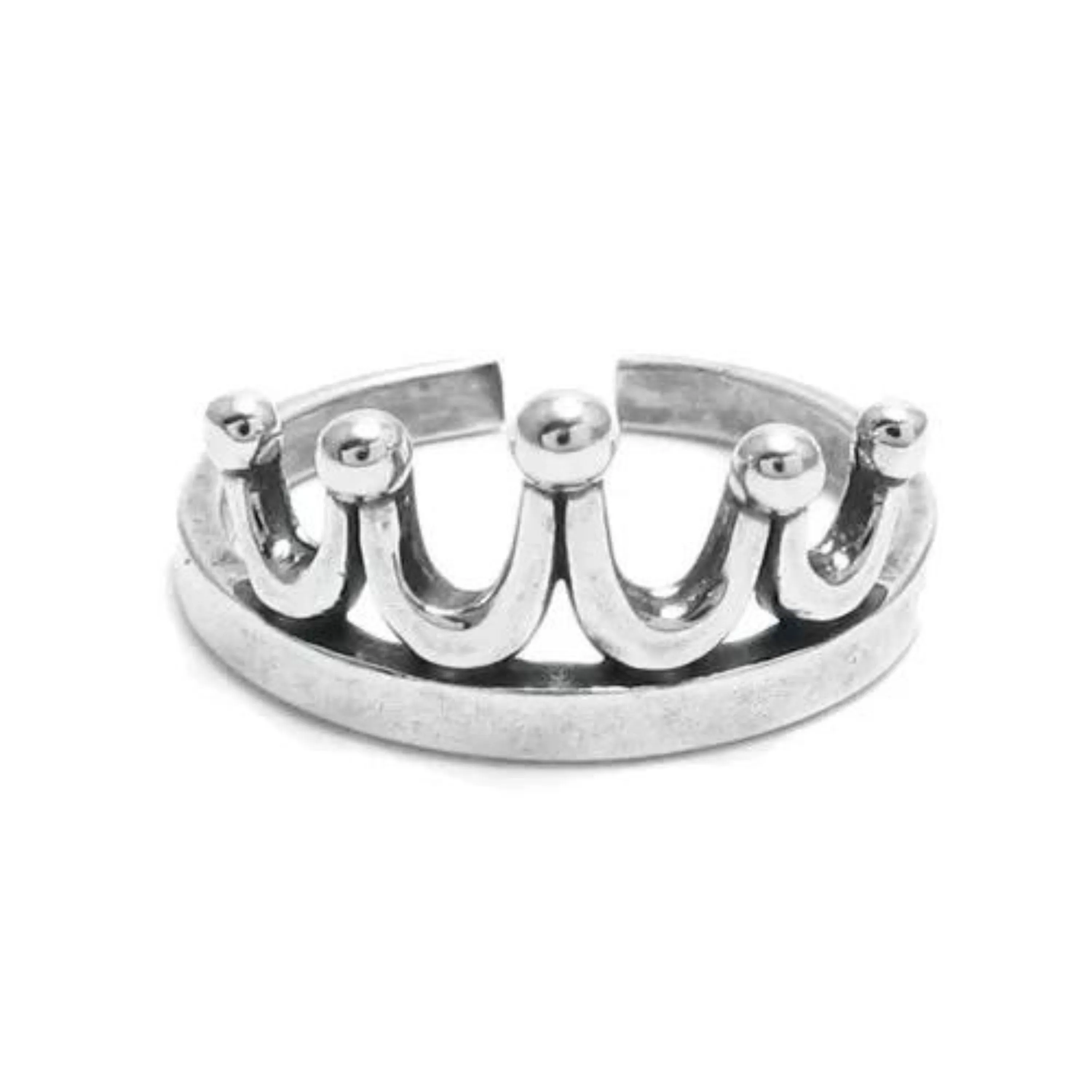 Toe Ring for Women | 925 Sterling Silver Crown Ring for Her | Adjustable Tiara Toe Finger Ring | Gift for Anniversary