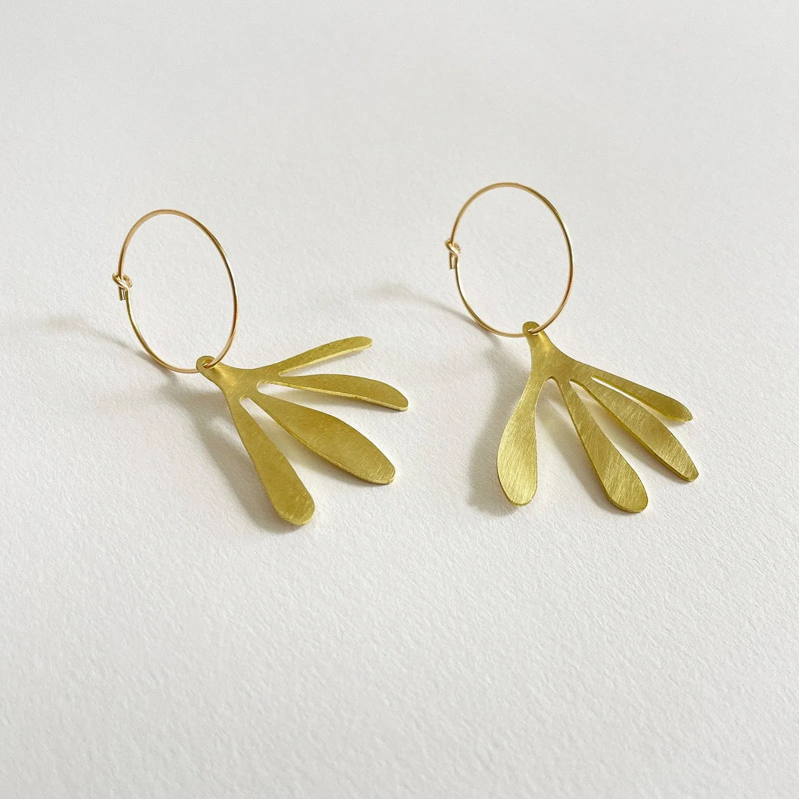 Tom Pigeon : Brass Arame Earrings