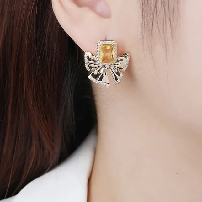 Topaz Ear Studs