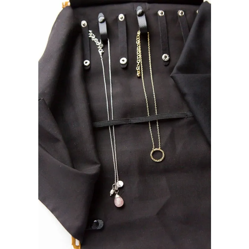 Ultimate Jewelry Roll Travel Case - Ruby Poppy