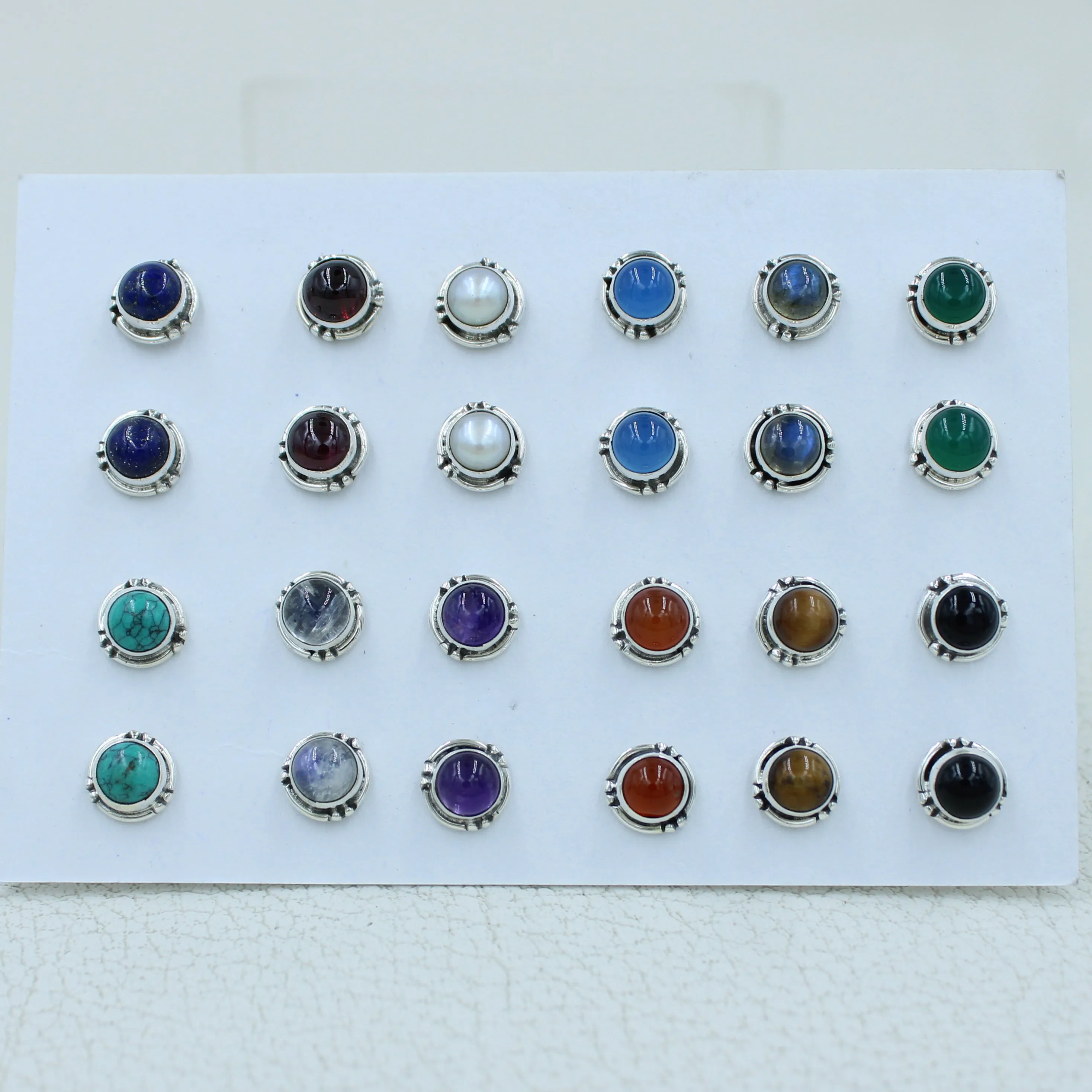 Unique Designer Studs Earrings - 12 Pair Studs Jewelry