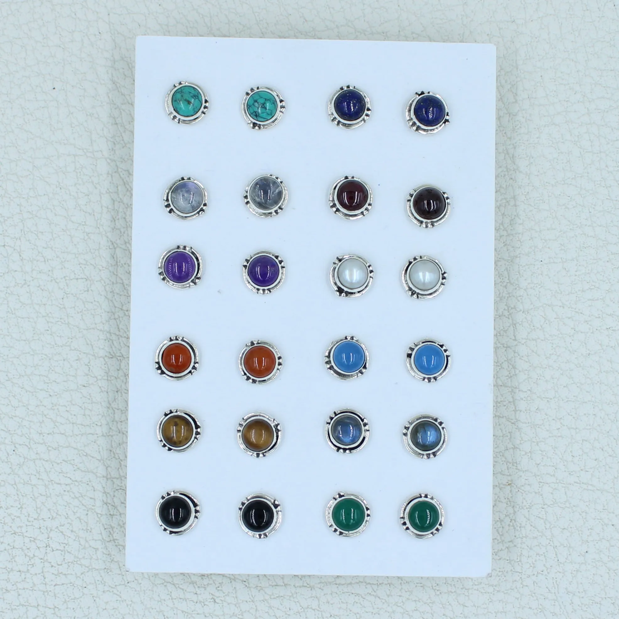 Unique Designer Studs Earrings - 12 Pair Studs Jewelry