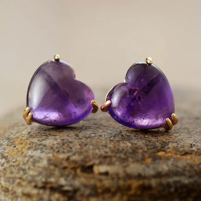 Unique Garnet Earrings with Amethyst, Lapis Lazuli, and Labradorite Benefits