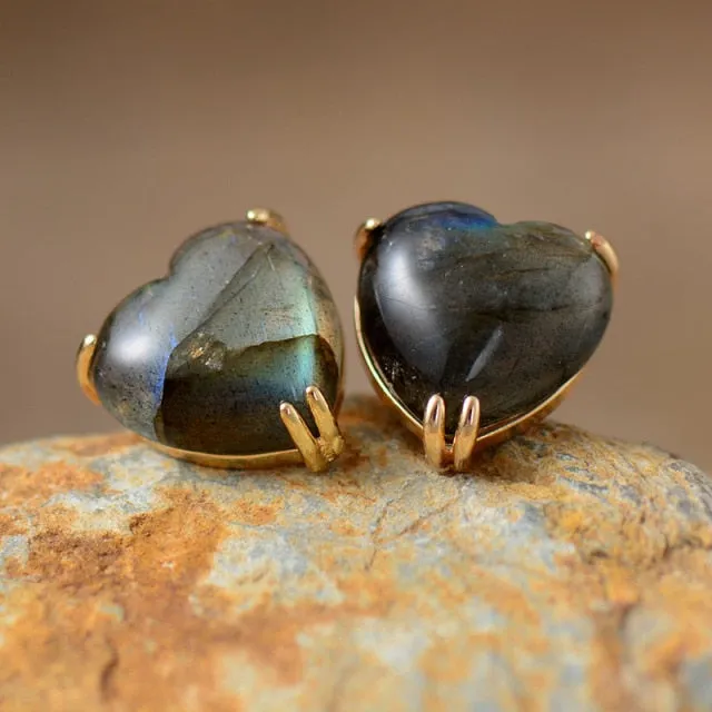 Unique Garnet Earrings with Amethyst, Lapis Lazuli, and Labradorite Benefits