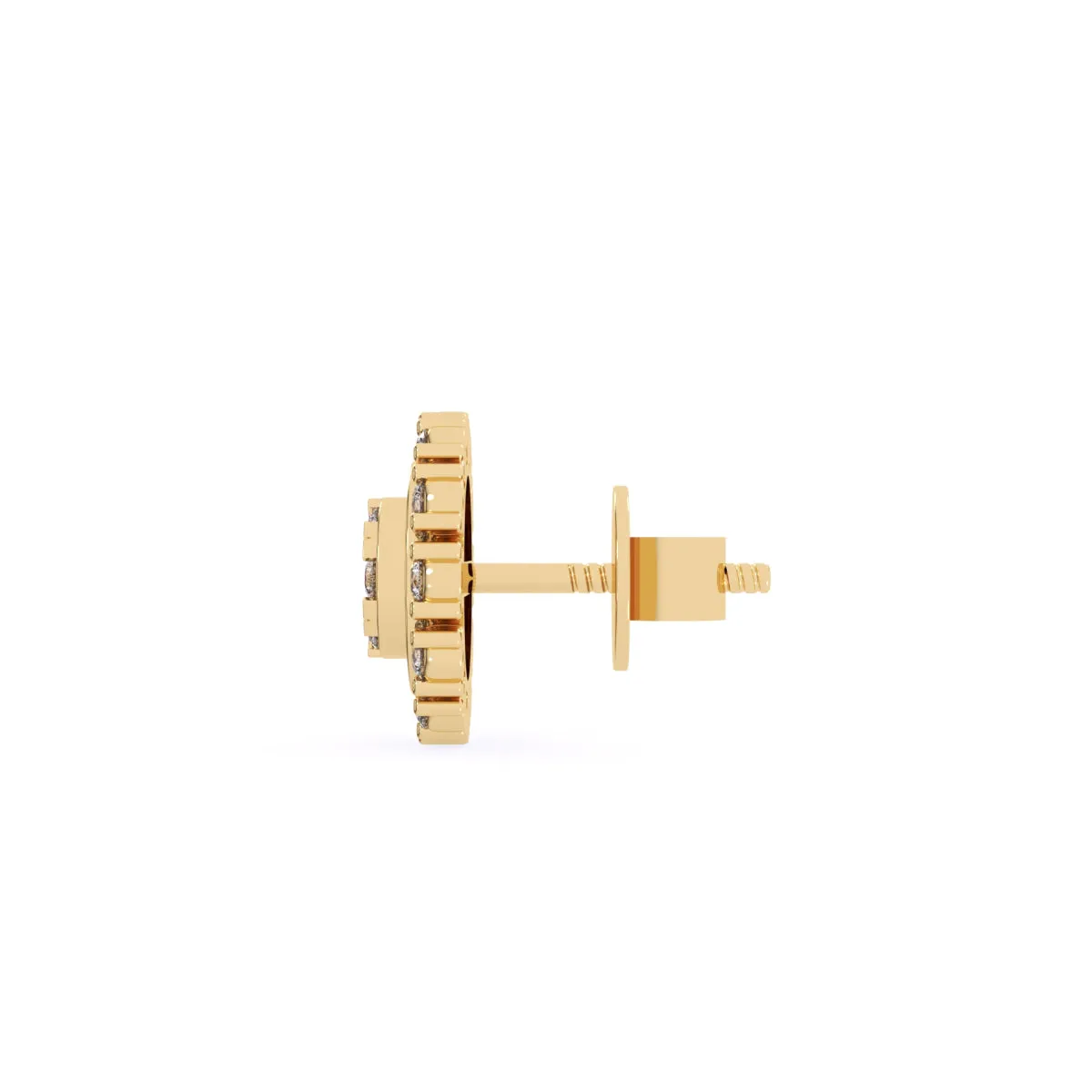 Unique Round Diamond Earrings For Women