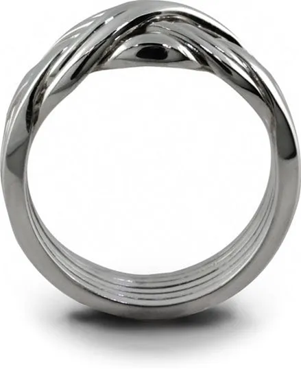 Unisex 6 band STERLING SILVER Puzzle Ring 6SU