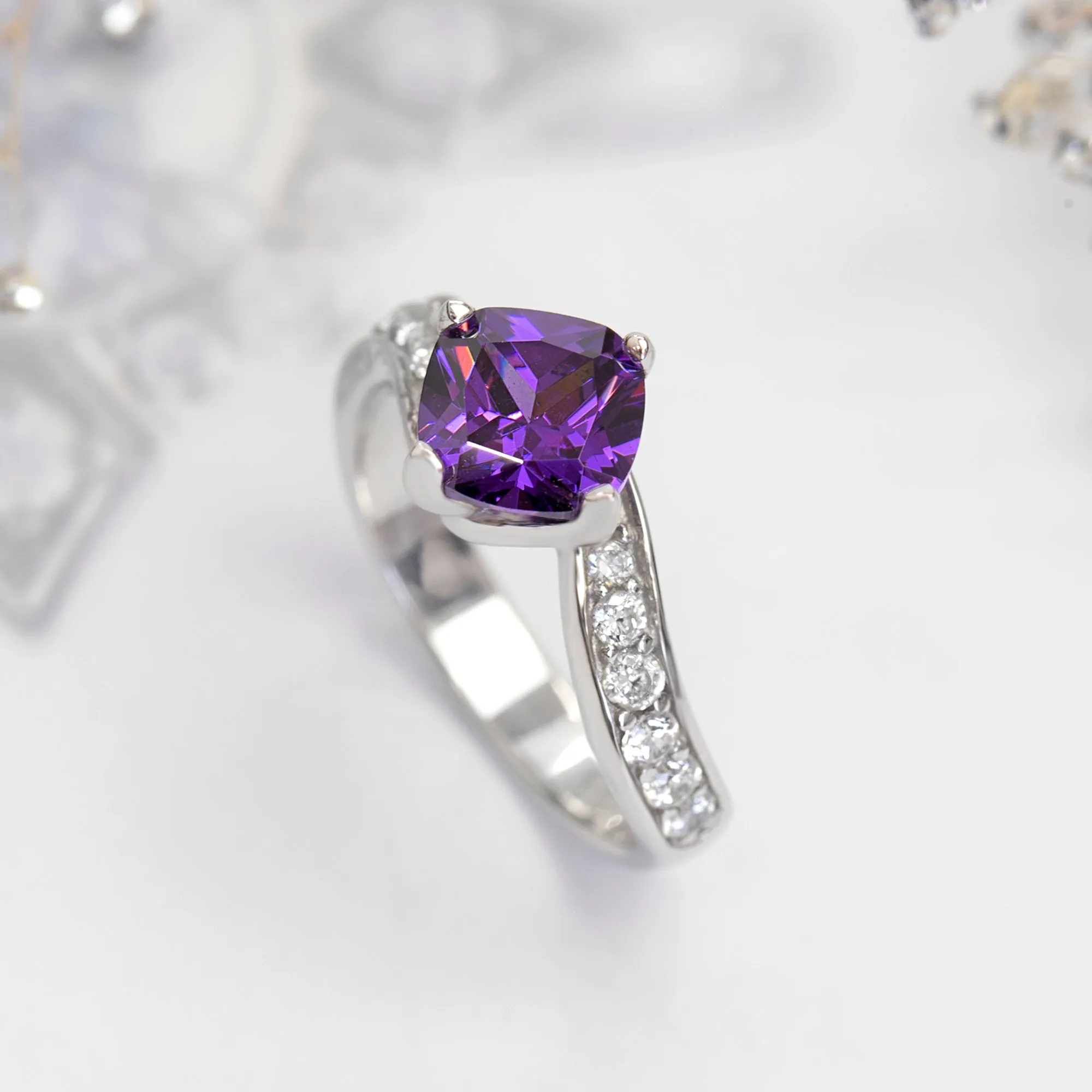 Violet Veil Ring, 1.25 CT
