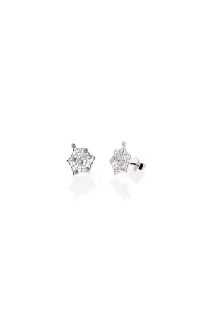 White gold creativity studs