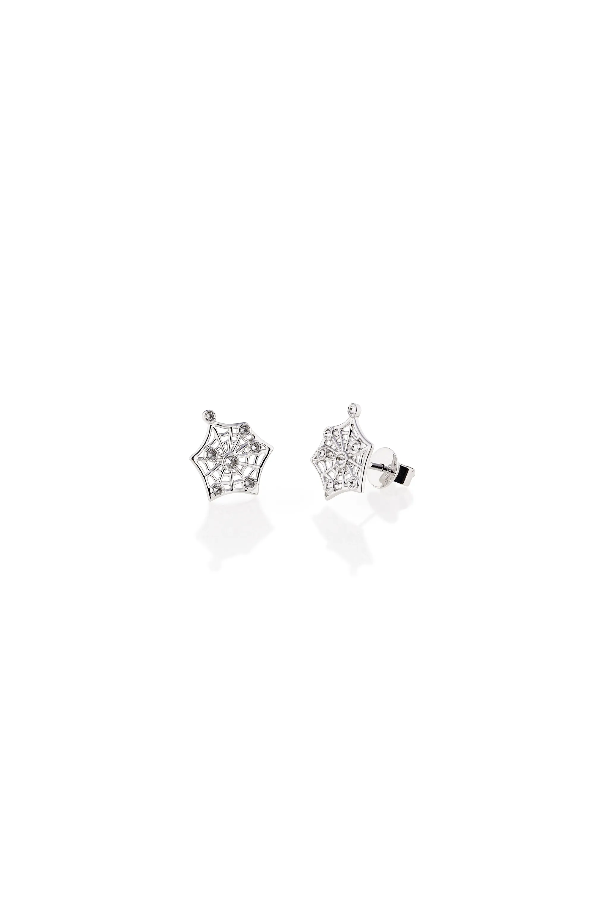 White gold creativity studs