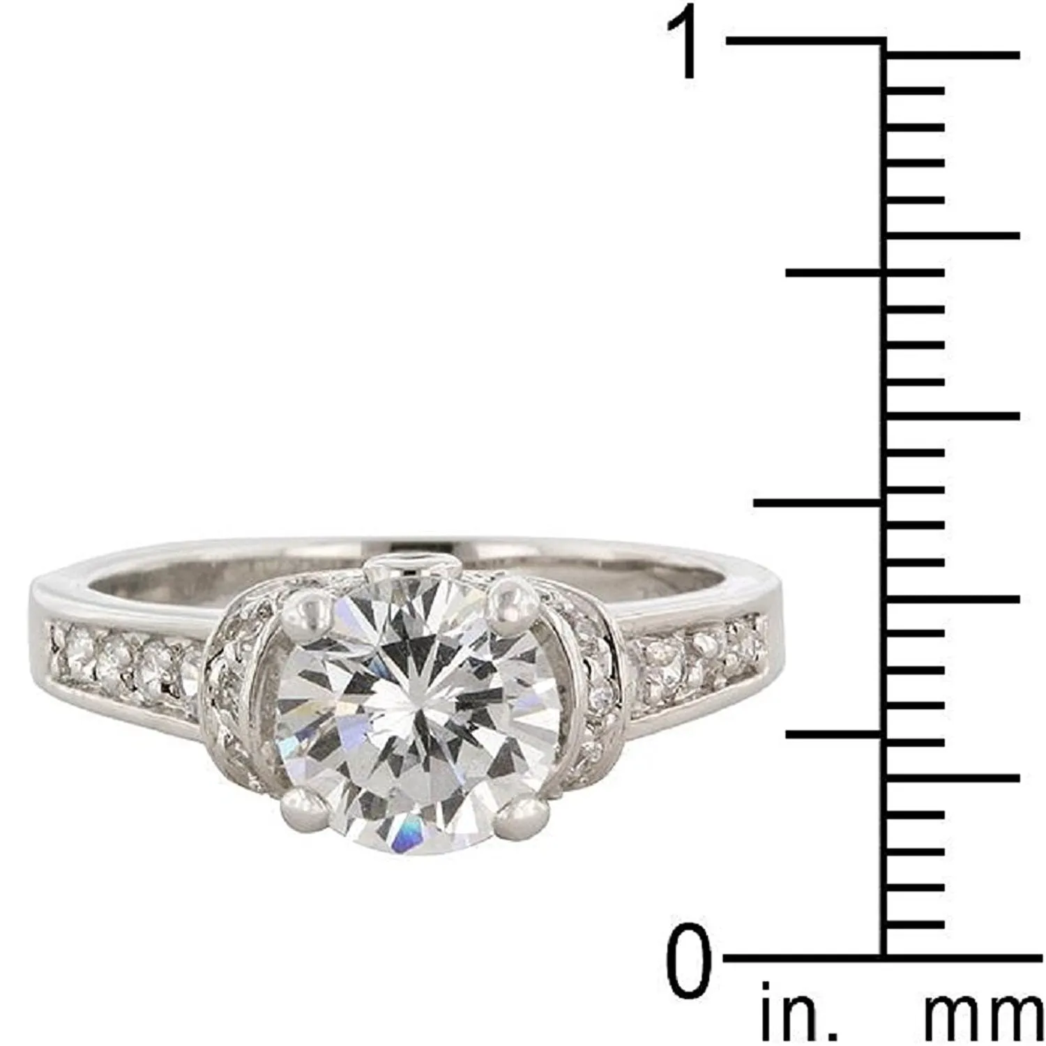 WildKlass Rhodium Plated Regal Ring