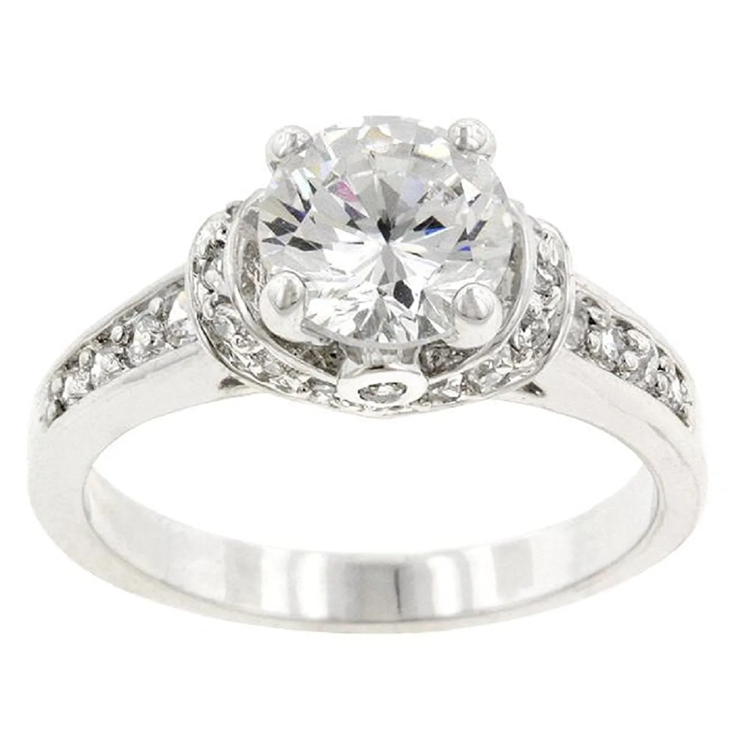 WildKlass Rhodium Plated Regal Ring