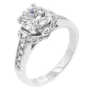 WildKlass Rhodium Plated Regal Ring