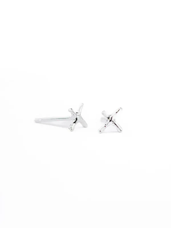 X Studs: Silver