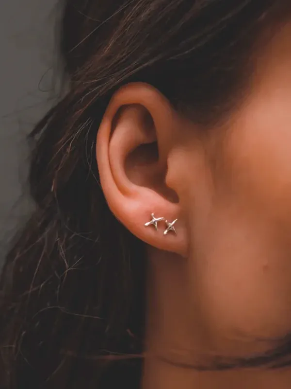 X Studs: Silver